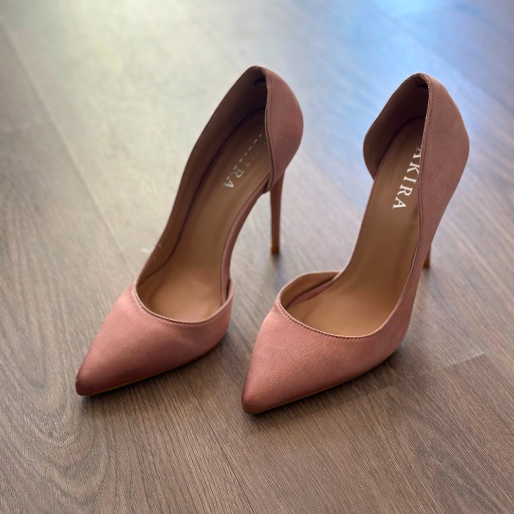 Akira blush stiletto high heels